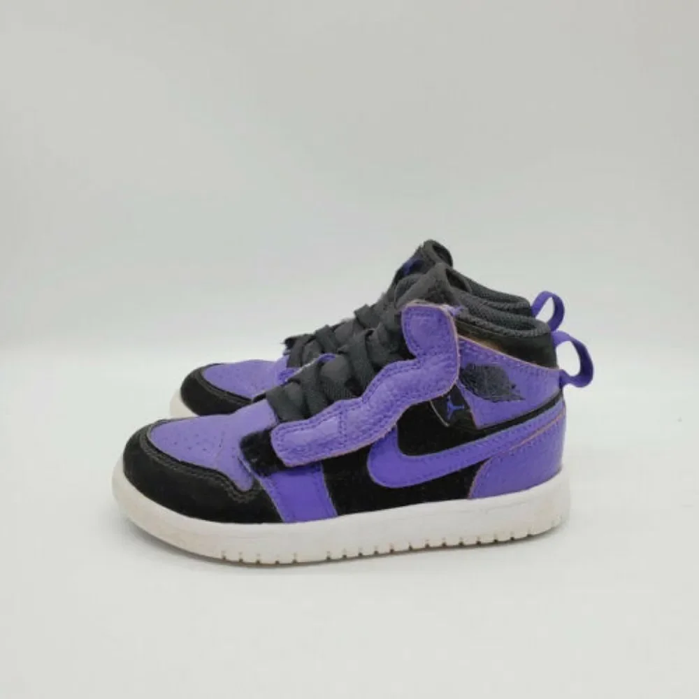 Nike Boys Black Purple‎ Air Jordan Sneakers Shoes